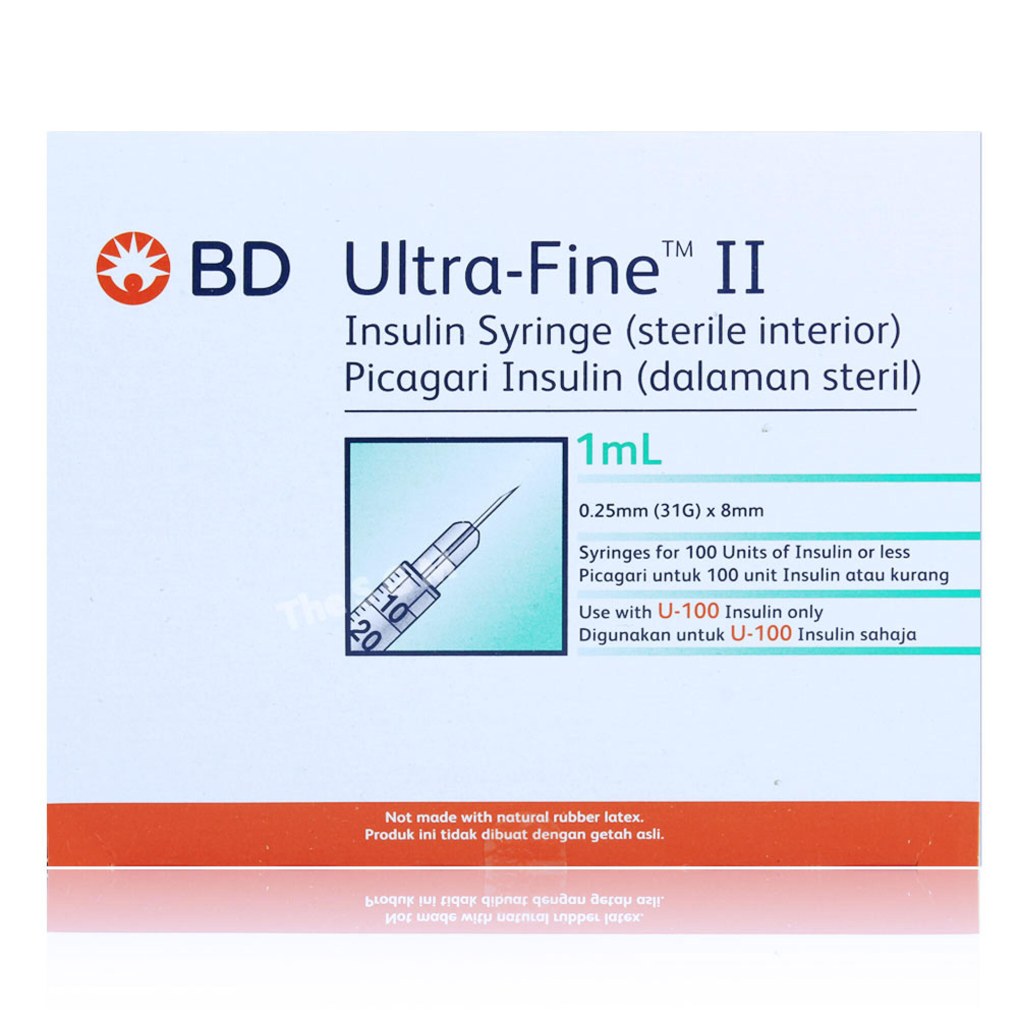 [BD]인슐린 주사기 100PCS 31G/8mm/1ml
